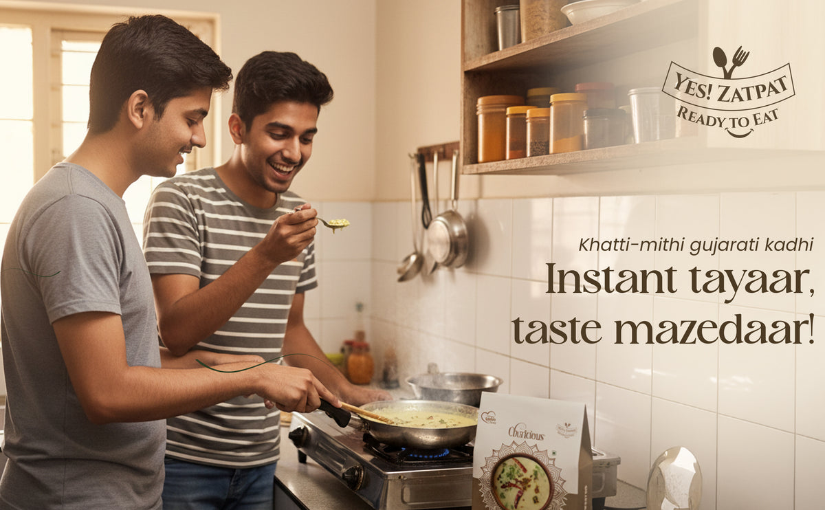 Two men cooking together in a kitchen with 'Yeshi Zapatay' branding.