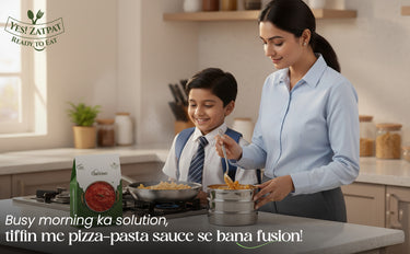 Woman and child preparing food in a kitchen with 'Yes! Zatapa' branding.