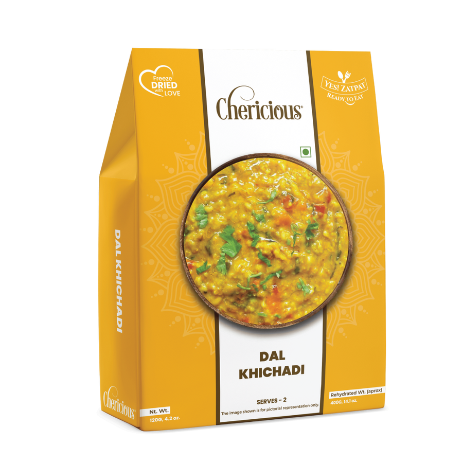 Chericious Dal Khichadi packaging on a white background