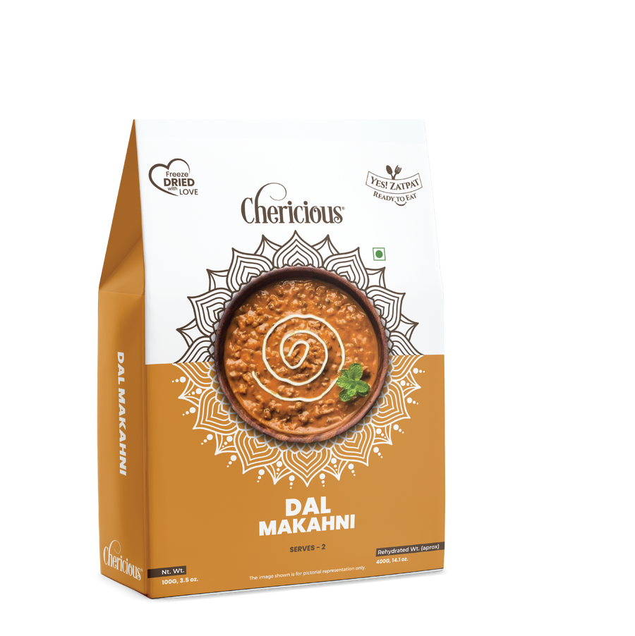 Cherlicious Dal Makhani packaging on a white background